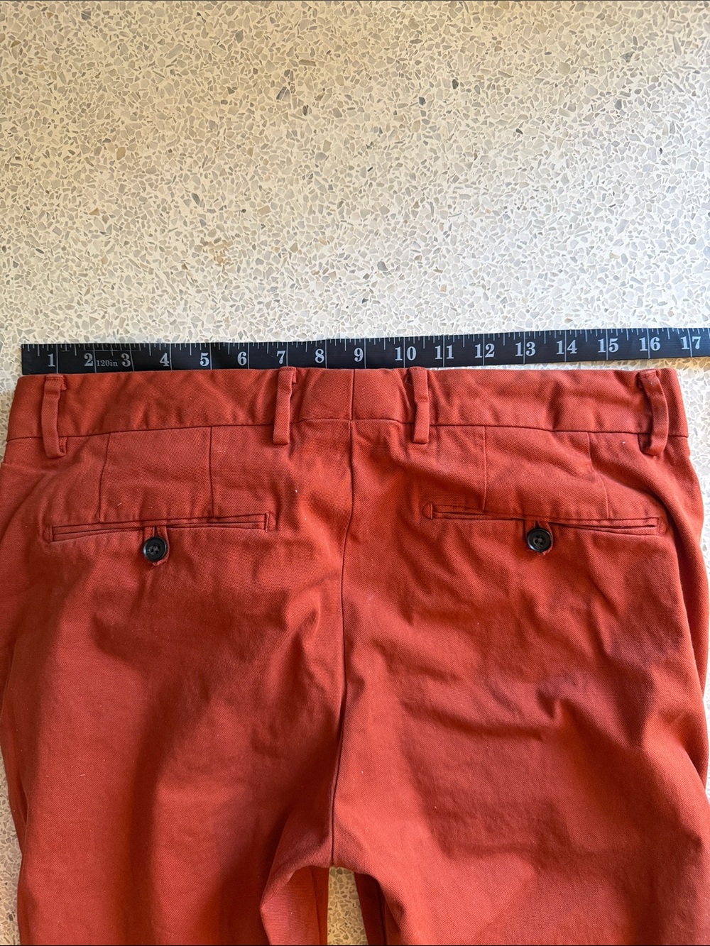 Bonobos Rust Orange Slim Taper Italian Chino Pants Like New 31 x 30 - Picture 7 of 12